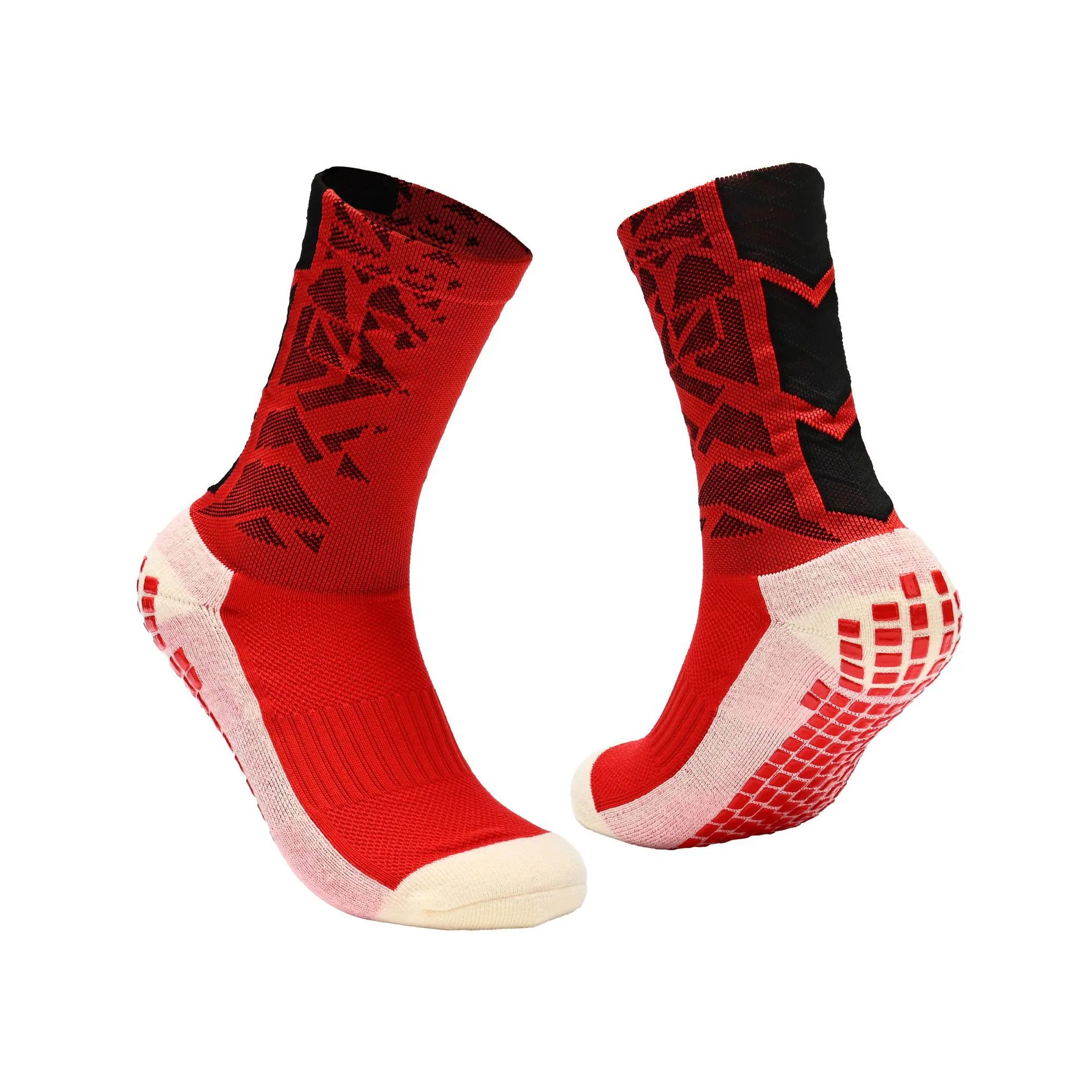 Adult medium and high high-top colorful soccer socks men's game training thickened towel bottom dispensing shock-absorbing anti 3