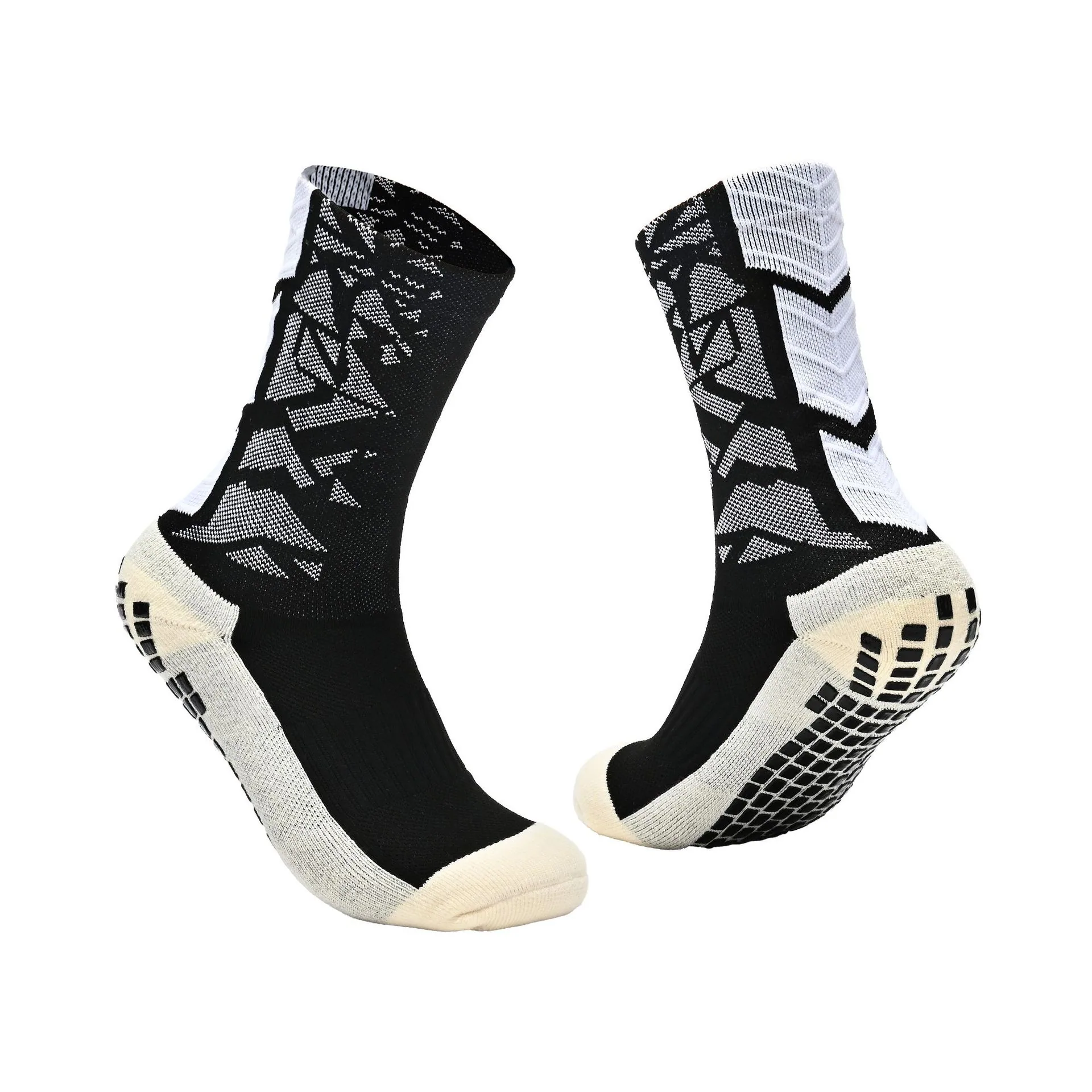Adult medium and high high-top colorful soccer socks men's game training thickened towel bottom dispensing shock-absorbing anti 2