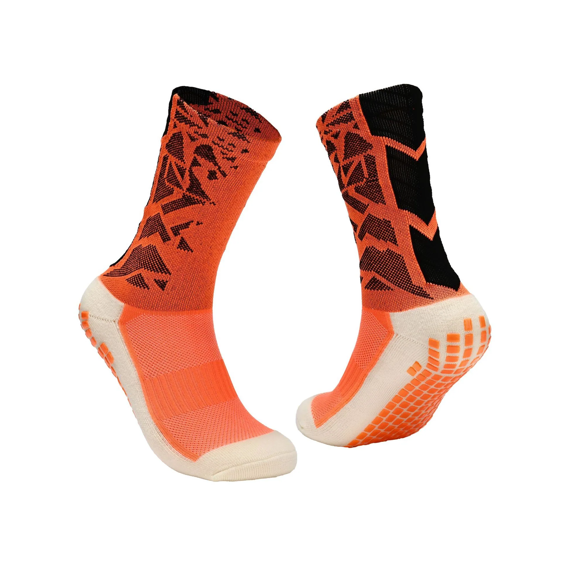 Adult medium and high high-top colorful soccer socks men's game training thickened towel bottom dispensing shock-absorbing anti 8