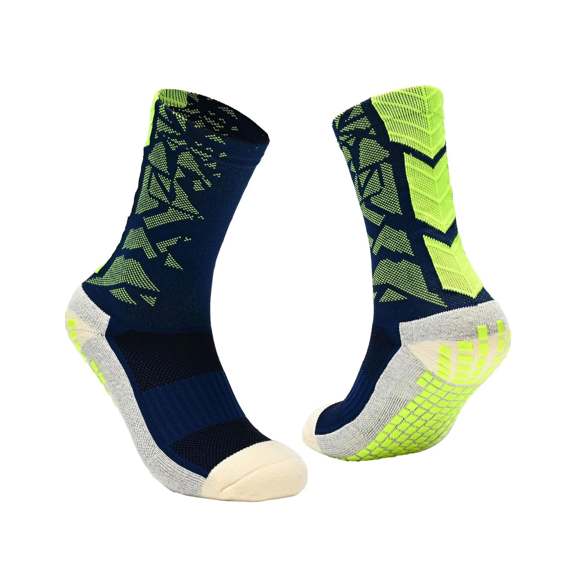 Adult medium and high high-top colorful soccer socks men's game training thickened towel bottom dispensing shock-absorbing anti 14