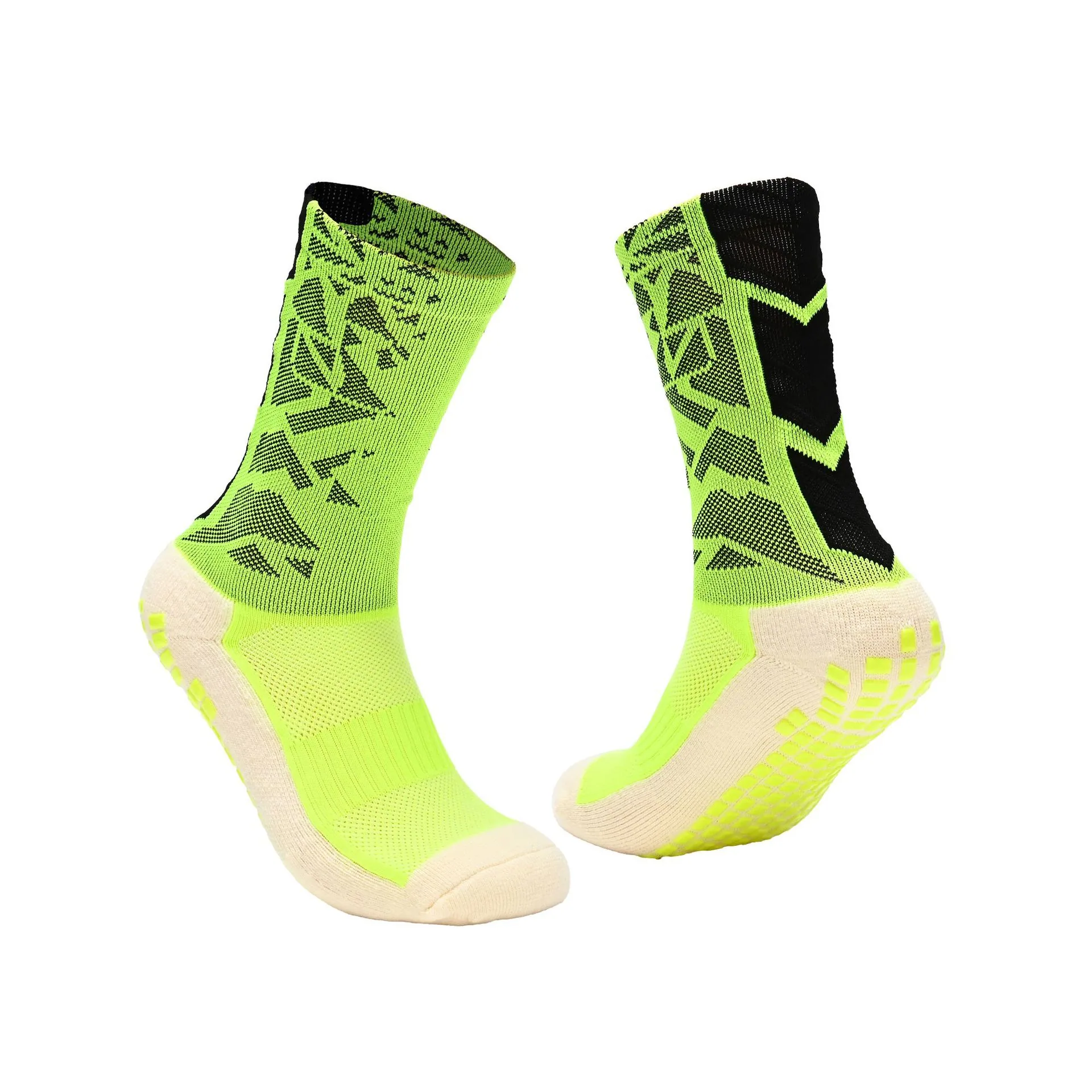 Adult medium and high high-top colorful soccer socks men's game training thickened towel bottom dispensing shock-absorbing anti 4