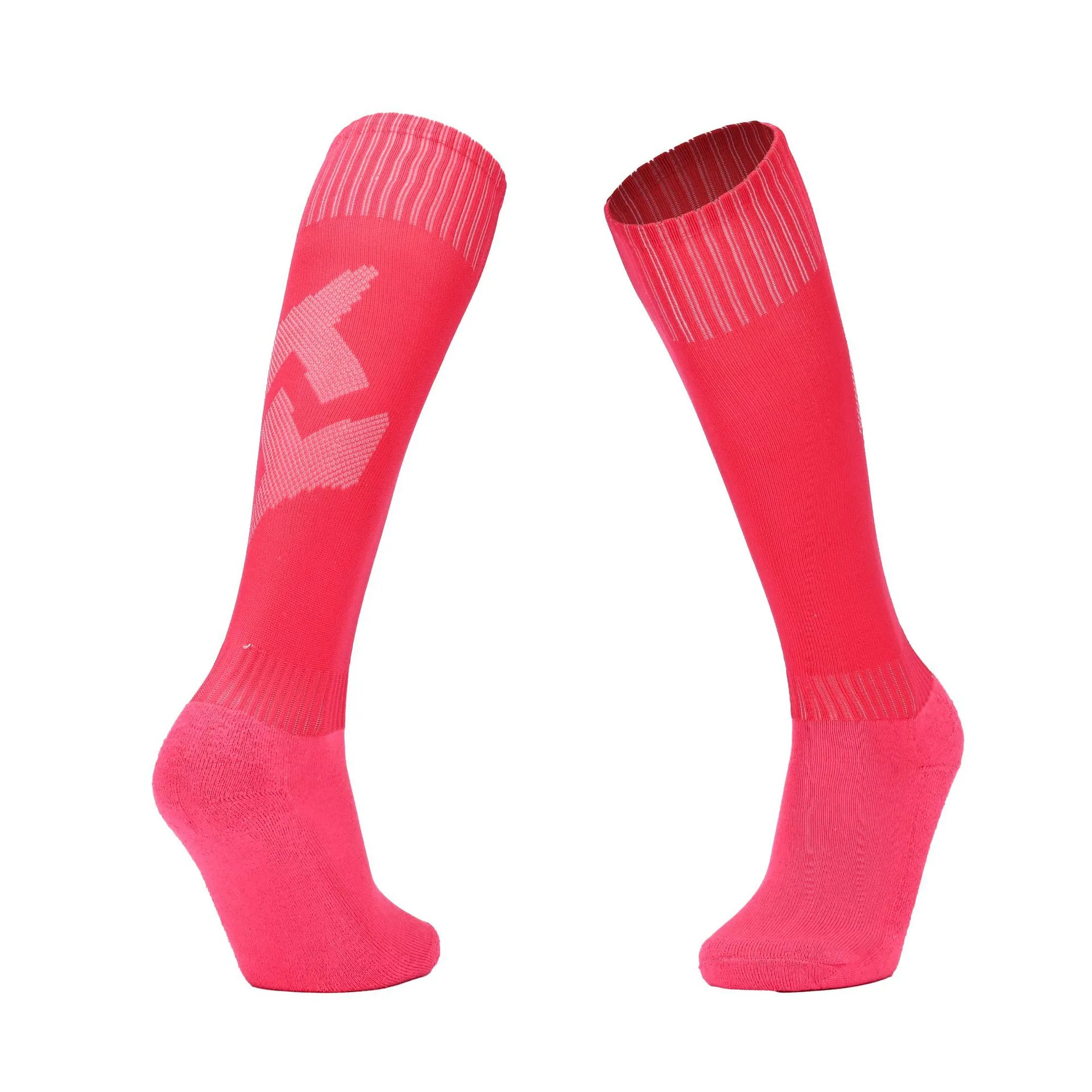 Factory direct sales solid color professional training sweat absorbing stockings for adults non-slip towel bottom soccer socks o 11
