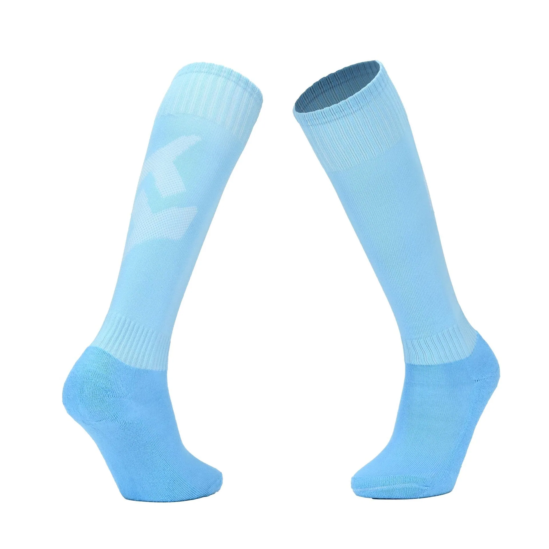 Factory direct sales solid color professional training sweat absorbing stockings for adults non-slip towel bottom soccer socks o 6