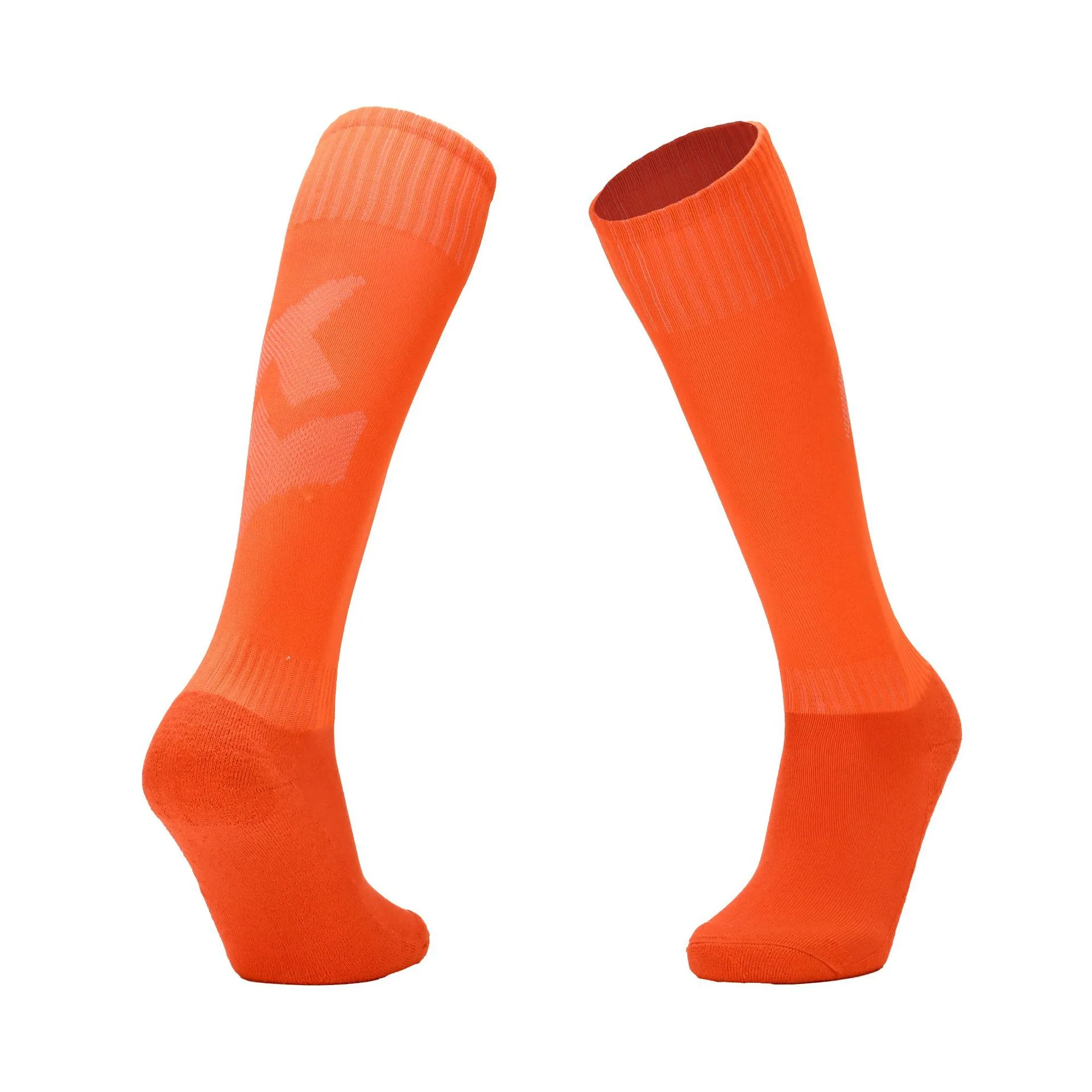 Factory direct sales solid color professional training sweat absorbing stockings for adults non-slip towel bottom soccer socks o 8