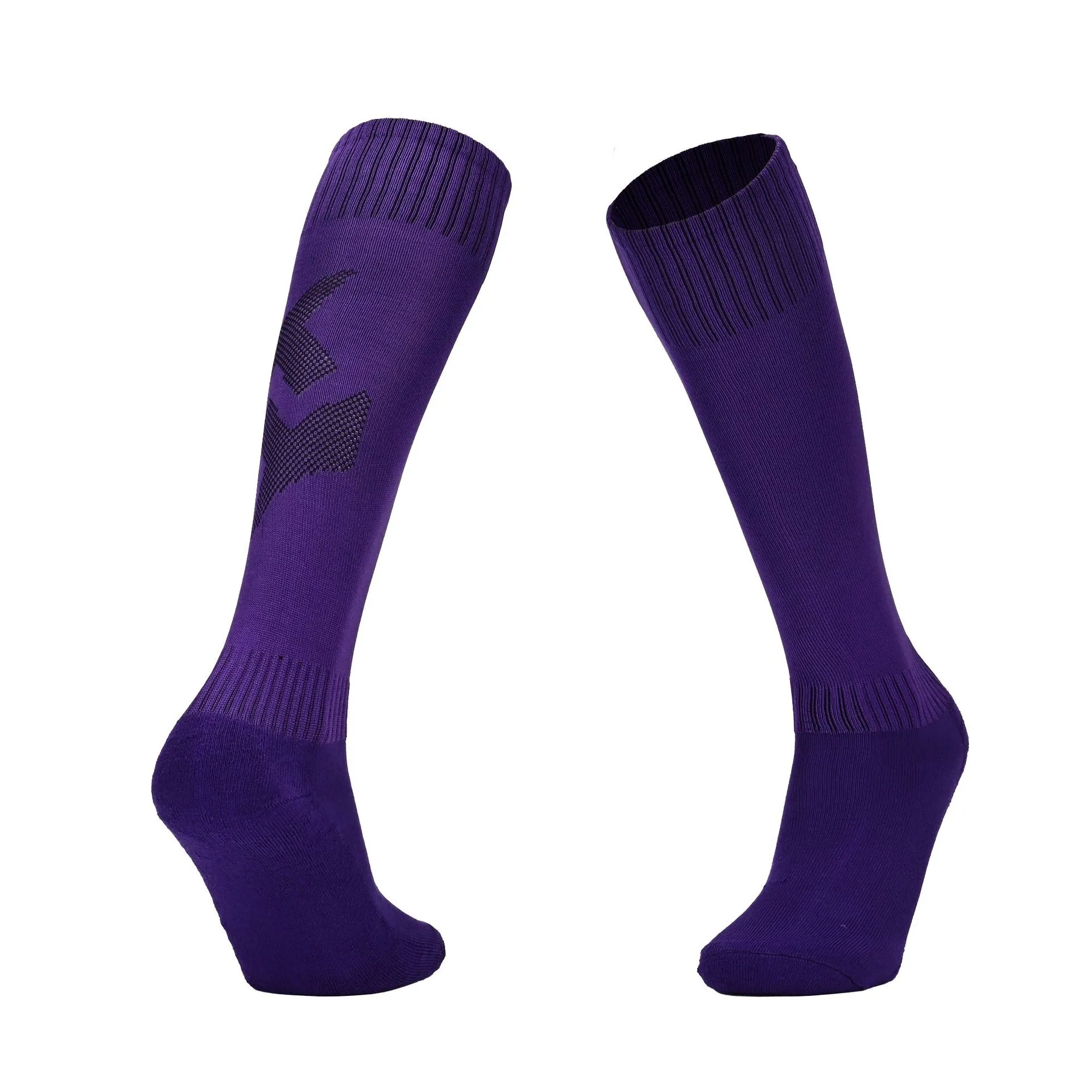 Factory direct sales solid color professional training sweat absorbing stockings for adults non-slip towel bottom soccer socks o 12