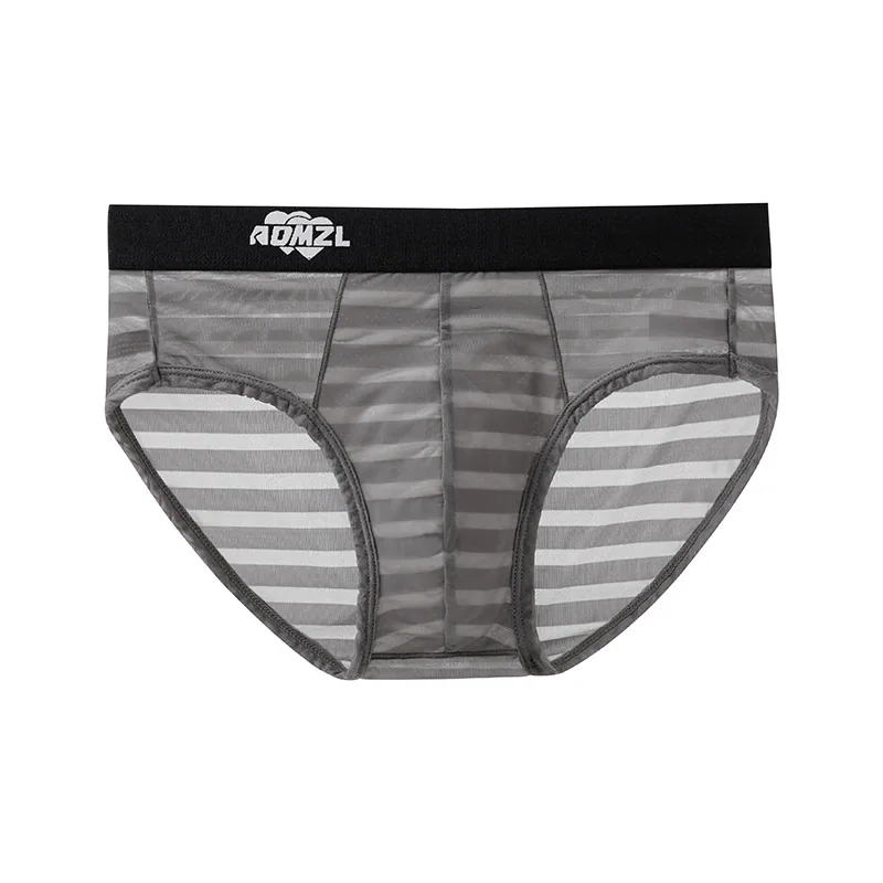 Arrogant Love Men's Ice Silk Jacquard Briefs Super Breathable Sexy Triangle Briefs 8