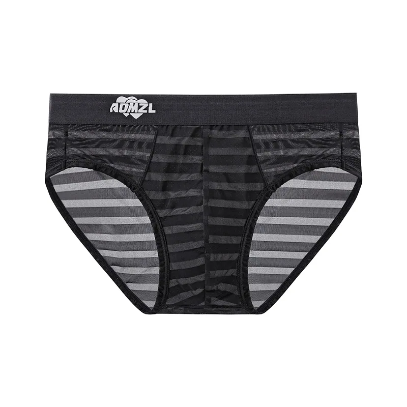 Arrogant Love Men's Ice Silk Jacquard Briefs Super Breathable Sexy Triangle Briefs 7