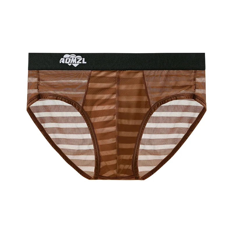 Arrogant Love Men's Ice Silk Jacquard Briefs Super Breathable Sexy Triangle Briefs 10