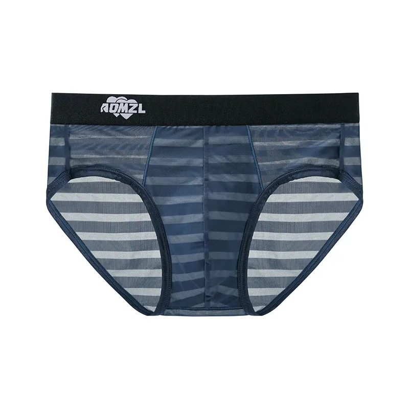 Arrogant Love Men's Ice Silk Jacquard Briefs Super Breathable Sexy Triangle Briefs 9