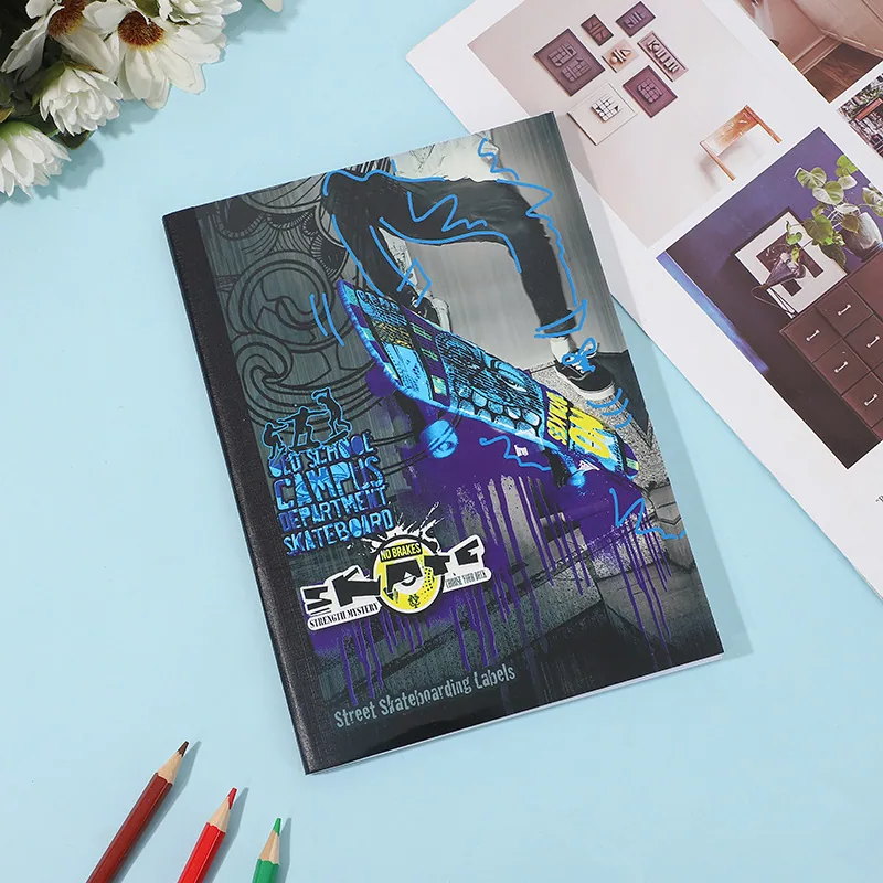 Cross-border B5 stitching book car thread book student personality practice book classroom notepad creative color notebook whole 4