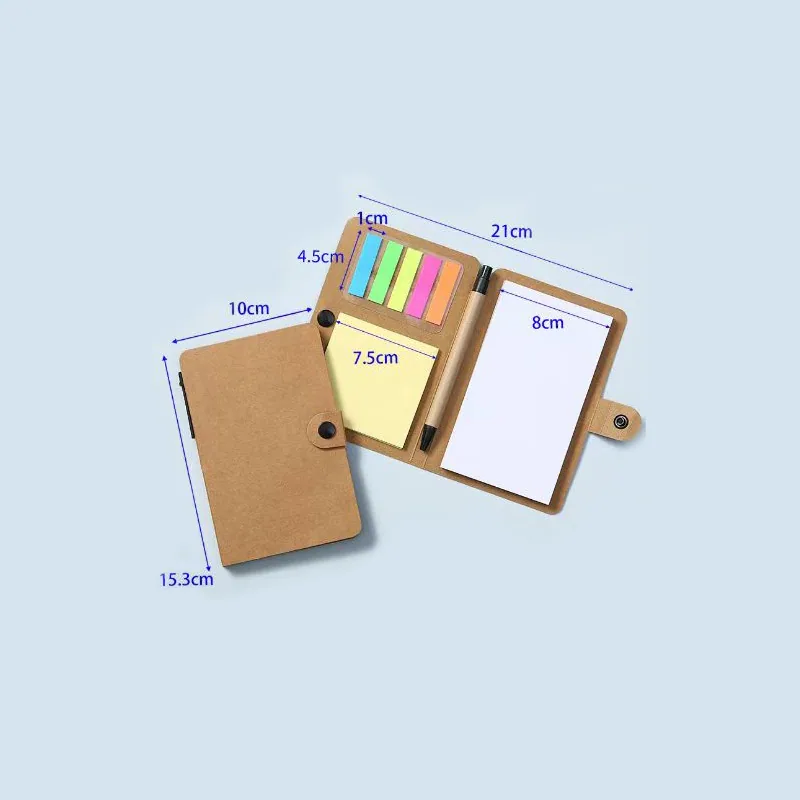 Kraft paper sticky notes are inserted into notes, and the formulation of tearable sticky note paper logo ideas N times sticker p 9
