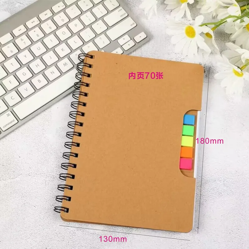 Kraft paper sticky notes are inserted into notes, and the formulation of tearable sticky note paper logo ideas N times sticker p 13