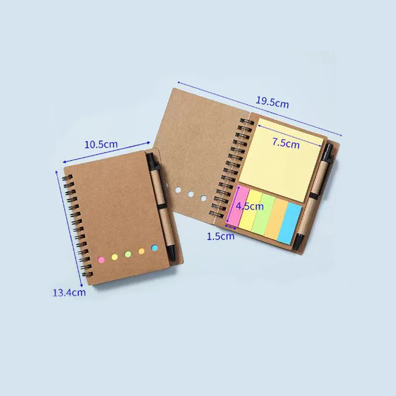 Kraft paper sticky notes are inserted into notes, and the formulation of tearable sticky note paper logo ideas N times sticker p 8