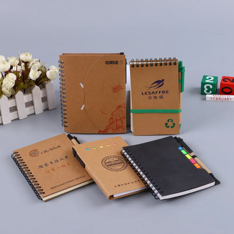 Kraft paper sticky notes are inserted into notes, and the formulation of tearable sticky note paper logo ideas N times sticker p