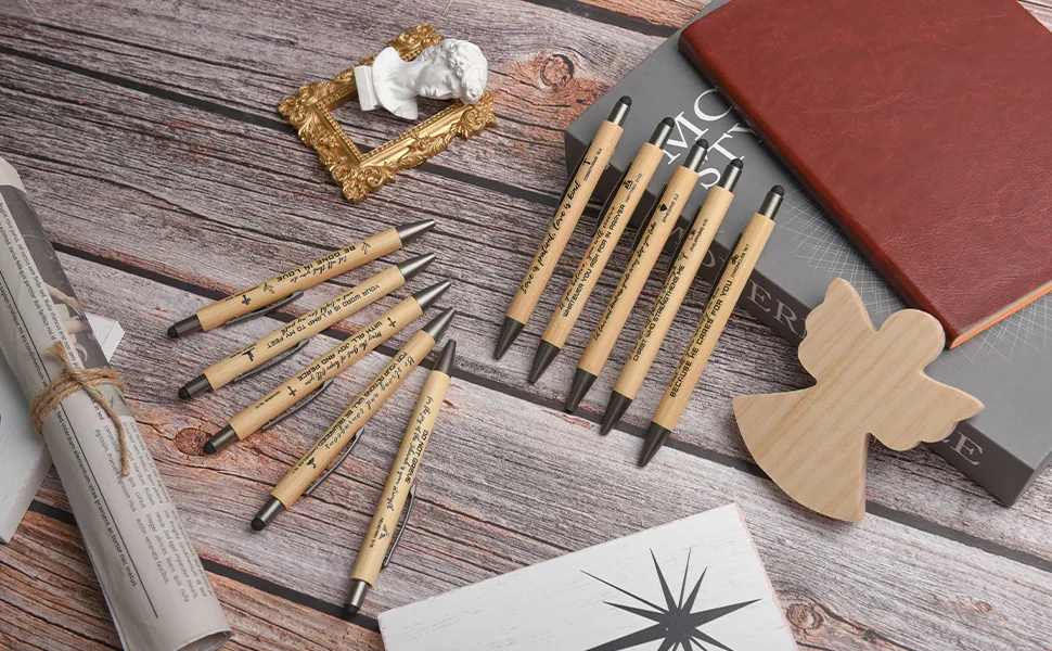 Bible Inspirational Stylus Pens Bulk Christian Pens with Scripture Great for All Ages Office and School Also Makes Great Mothers 4