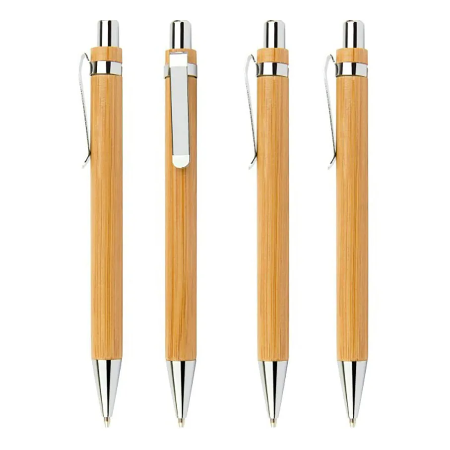 Supply bamboo ballpoint pen bamboo tube pen wholesale printable bamboo wood office laser laser bamboo pole advertising pen 4