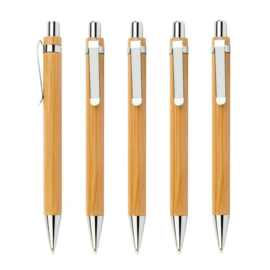 Supply bamboo ballpoint pen bamboo tube pen wholesale printable bamboo wood office laser laser bamboo pole advertising pen 8