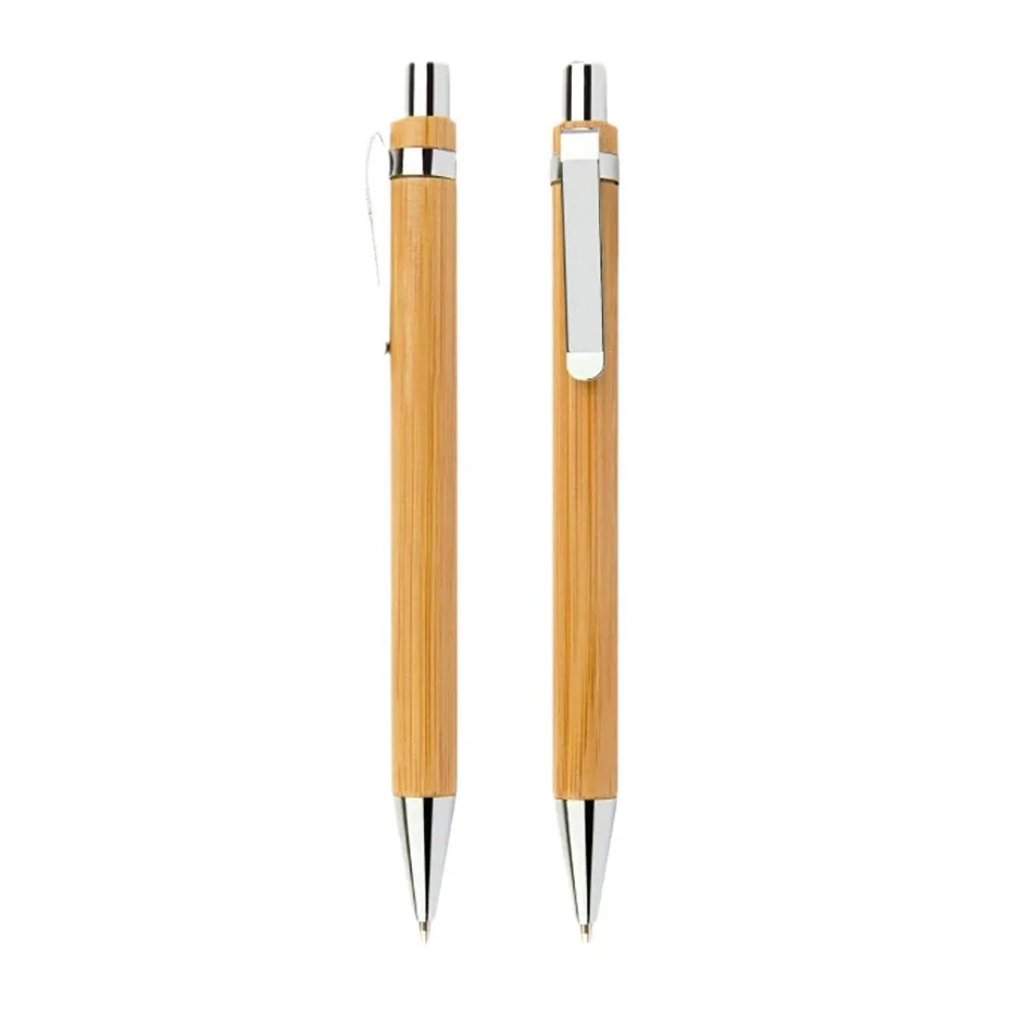 Supply bamboo ballpoint pen bamboo tube pen wholesale printable bamboo wood office laser laser bamboo pole advertising pen 3
