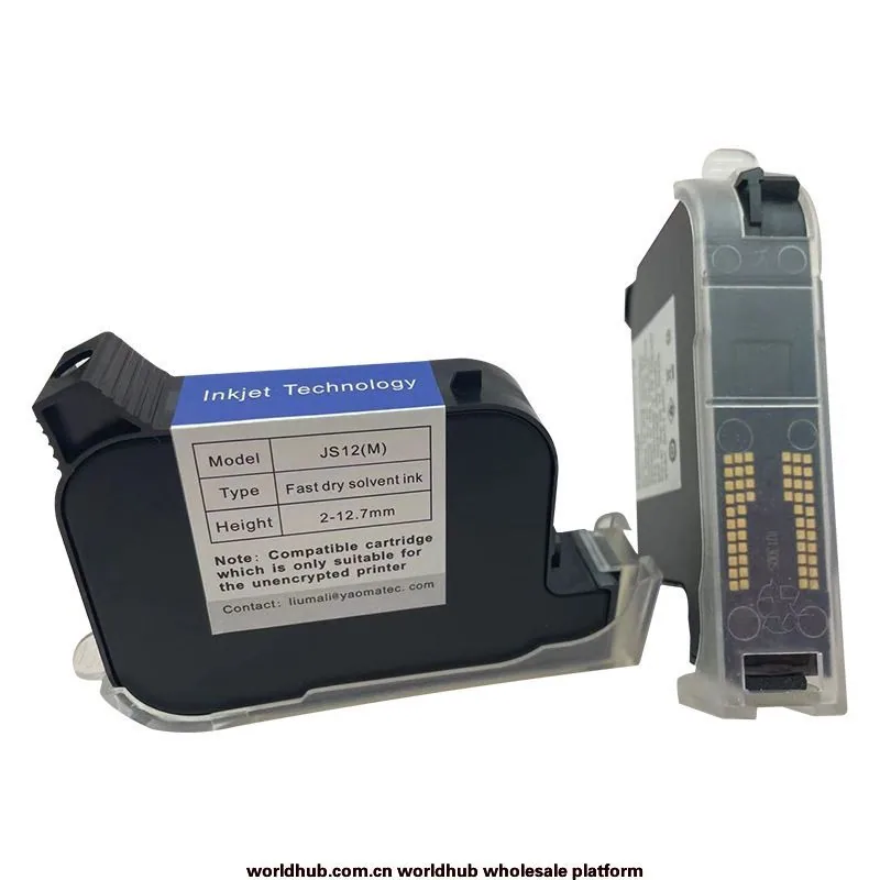 Yaomatec Stock Original Handheld Printer Ink Cartridge Quick Drying JS12M2588 + Universal Multi-Color Available