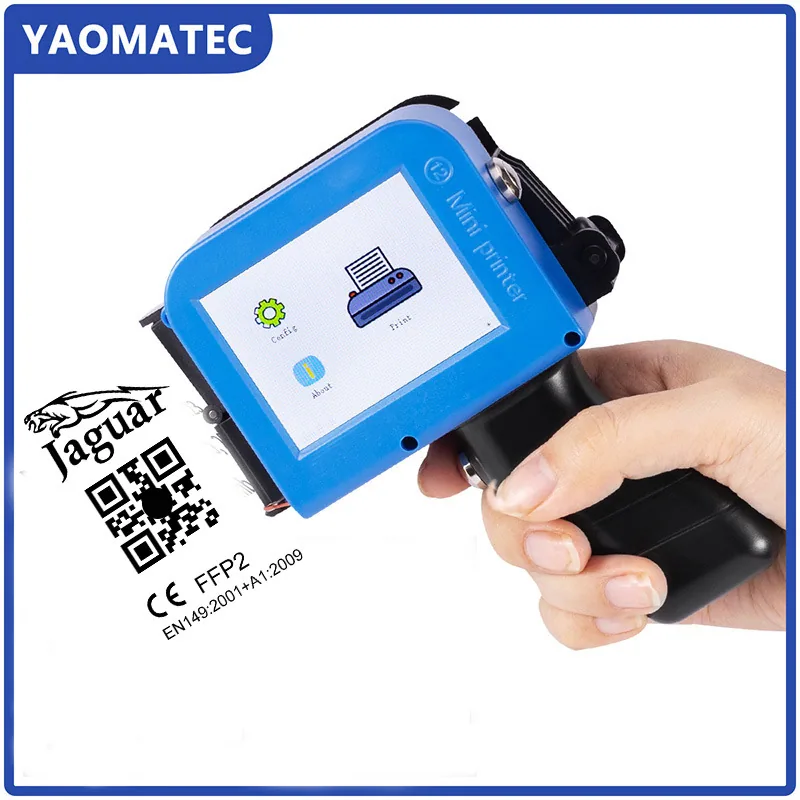 Yaomatec迷你小型罐体凹凸面生产日期保质期二维码打印机喷码机