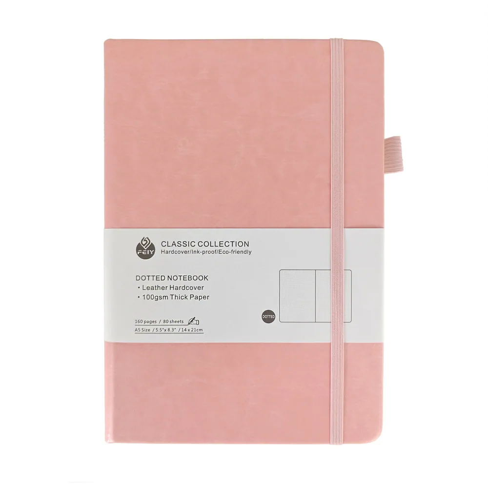 Dot printing notebook Amazon A5 strap business office notebook high-value student notebook notebook in stock 10