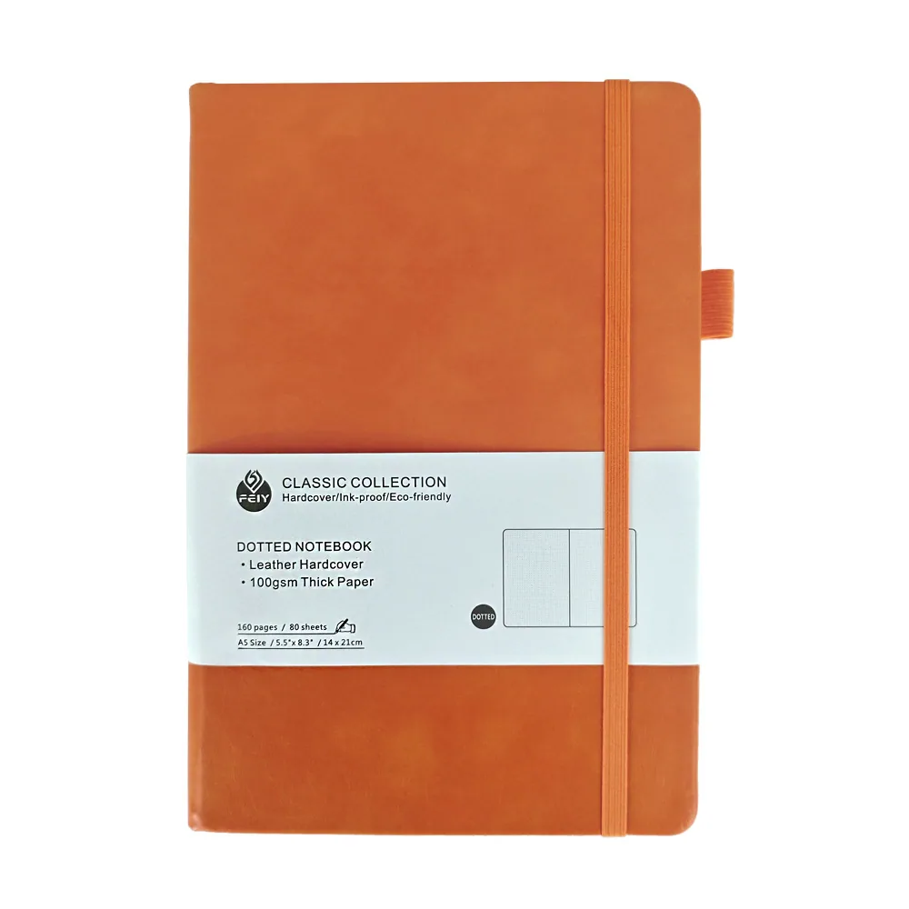 Dot printing notebook Amazon A5 strap business office notebook high-value student notebook notebook in stock 9