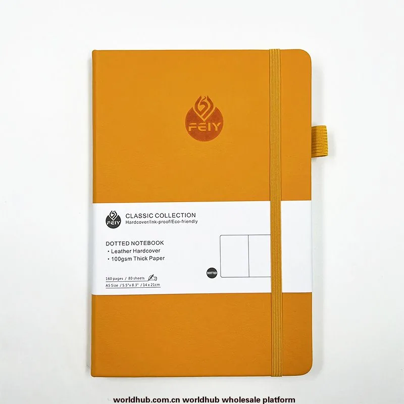 Dot printing notebook Amazon A5 strap business office notebook high-value student notebook notebook in stock 13