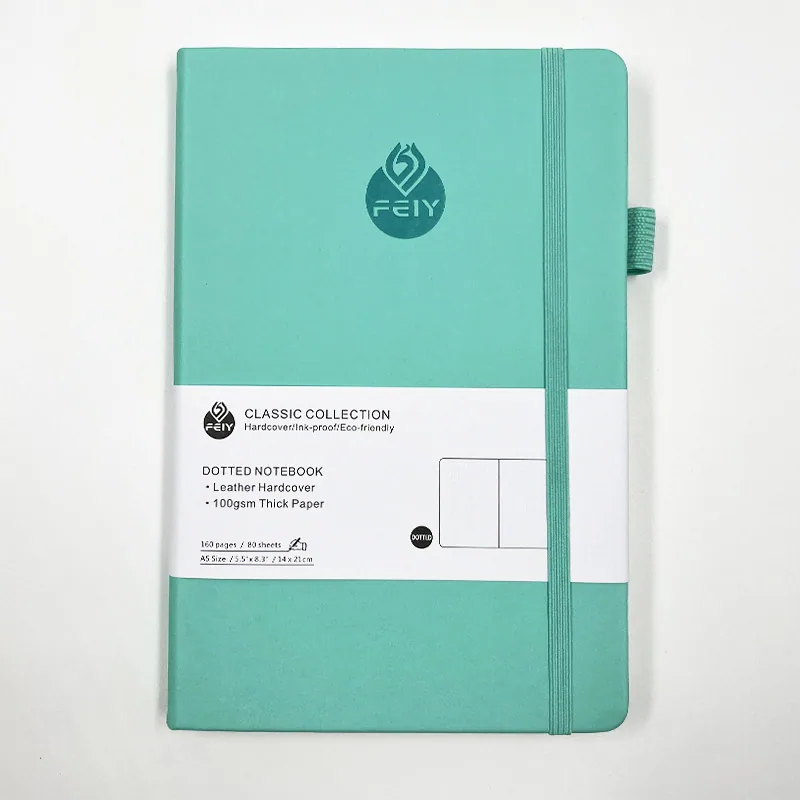 Dot printing notebook Amazon A5 strap business office notebook high-value student notebook notebook in stock 11