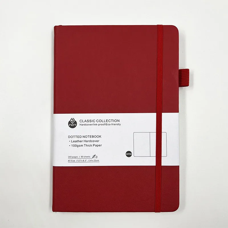 Dot printing notebook Amazon A5 strap business office notebook high-value student notebook notebook in stock 8