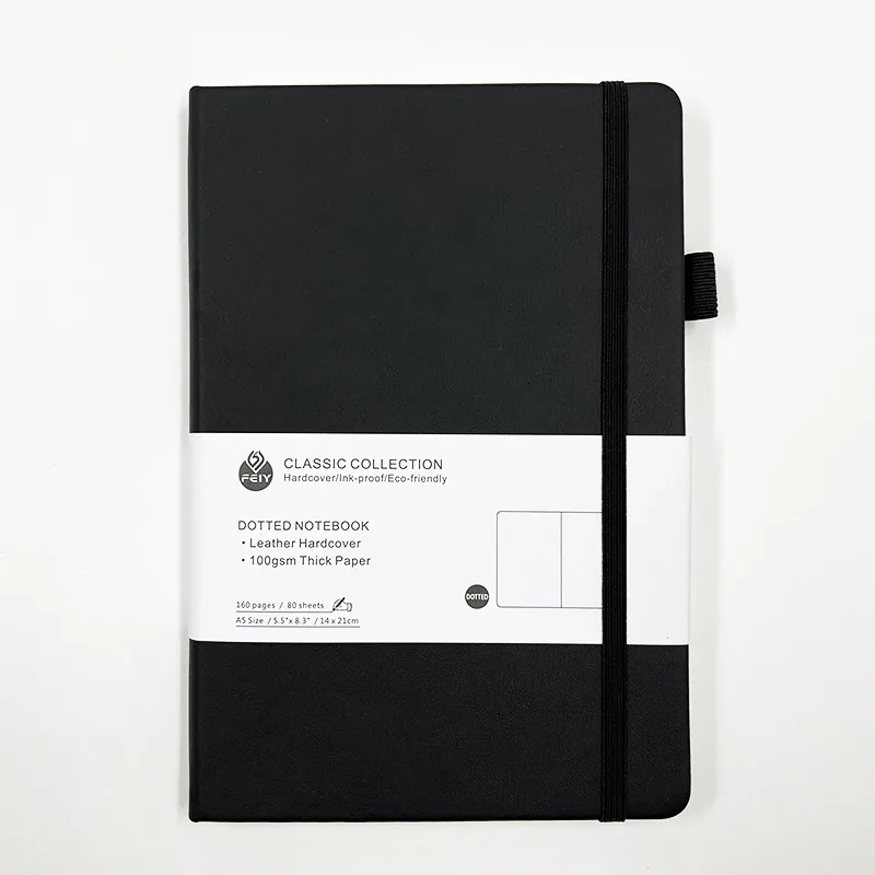 Dot printing notebook Amazon A5 strap business office notebook high-value student notebook notebook in stock 6