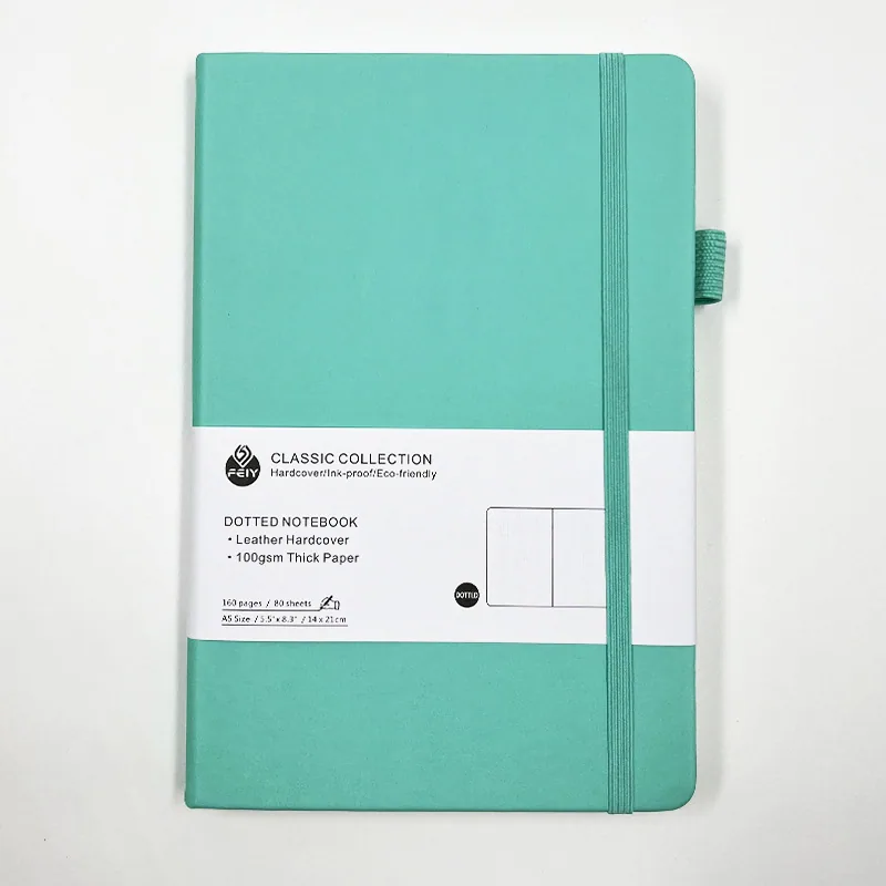 Dot printing notebook Amazon A5 strap business office notebook high-value student notebook notebook in stock