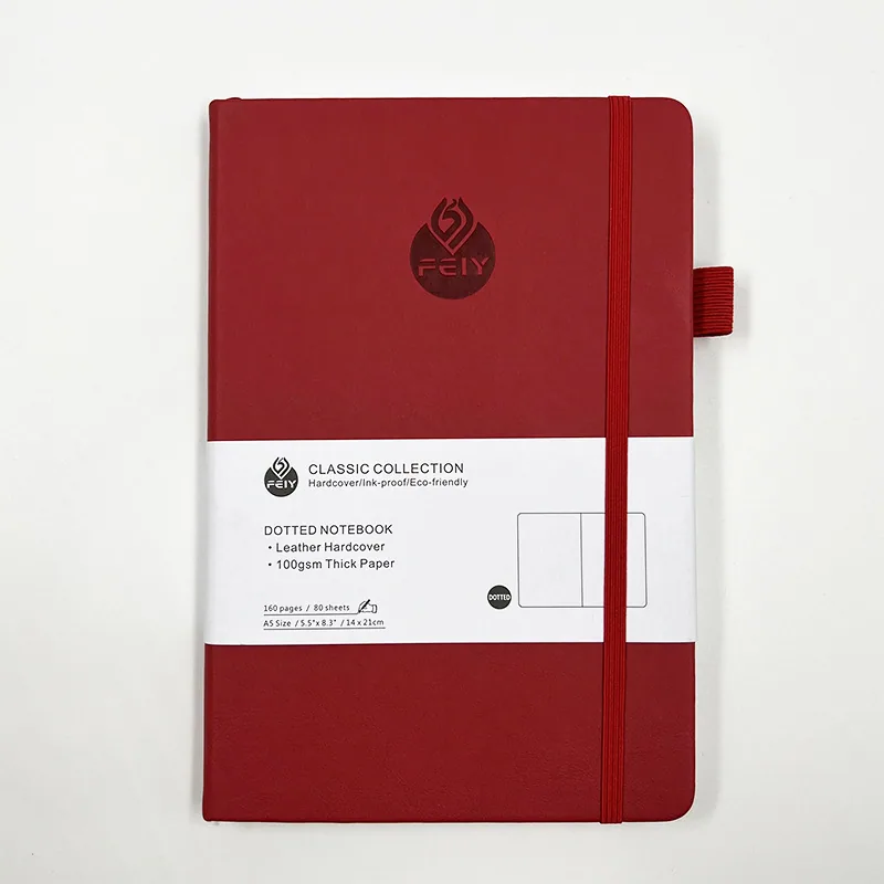 Dot printing notebook Amazon A5 strap business office notebook high-value student notebook notebook in stock 14