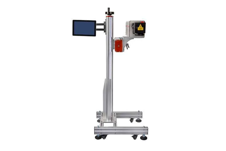 Yaomatec Flying CO2 เครื่องทำเครื่องหมายด้วยเลเซอร์ขวดพลาสติกรหัส QR วันที่สแกนอัตโนมัติเครื่องพิมพ์อิงค์เจ็ท 4