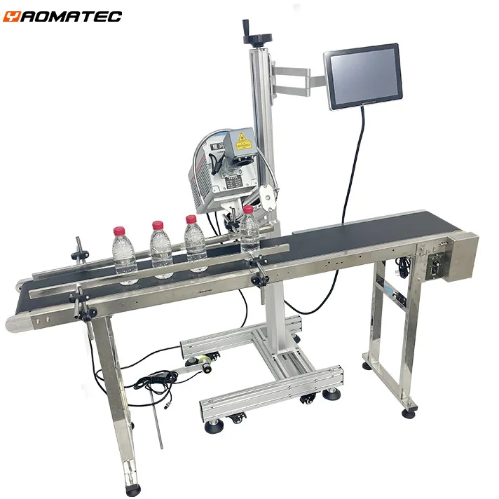 Yaomatec Online Flying CO2 Laser Printer PET Bottle Laser Marking Machine EXP Manufacturing Date 5