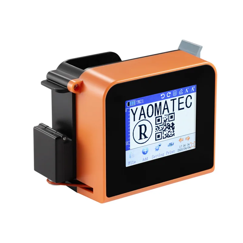 YaomatecMini inkjet printer printer makes production date covers, plastic bags, cans, bottom concave and convex curved surface