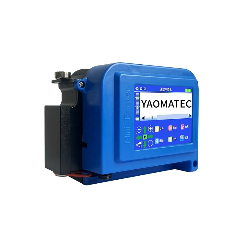 Yaomatec25. 4mm mini handheld coding machine concave and convex packaging bag date QR code inkjet printer