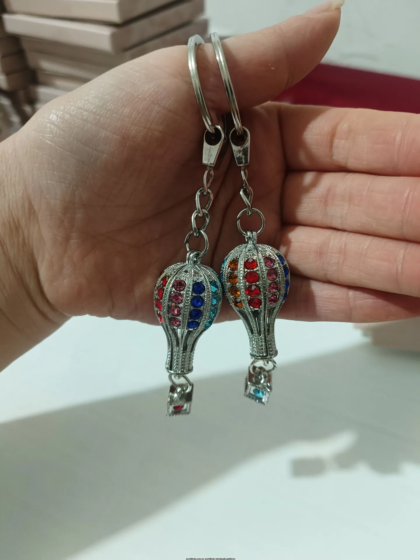 Drill hot air balloon custom keychain souvenirs for the Turkish market 10