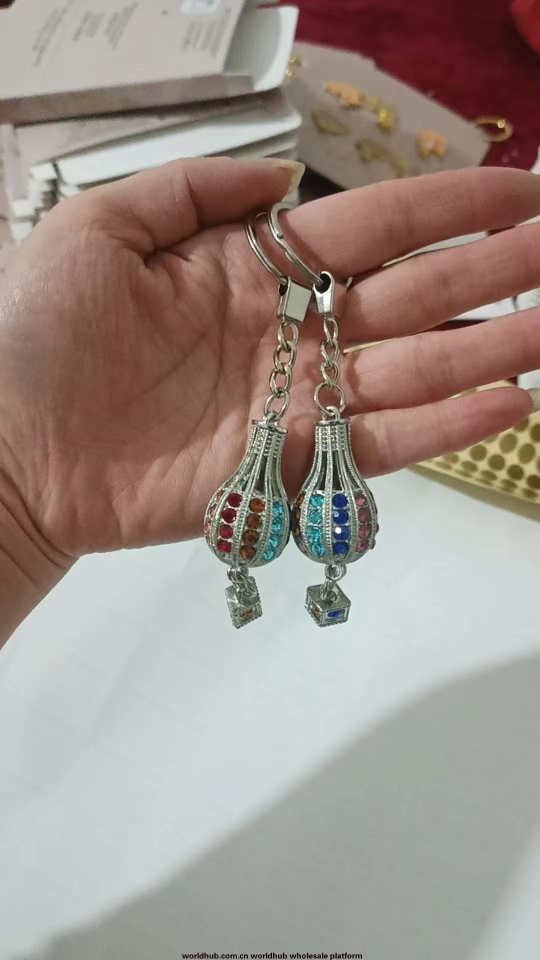 Drill hot air balloon custom keychain souvenirs for the Turkish market 6