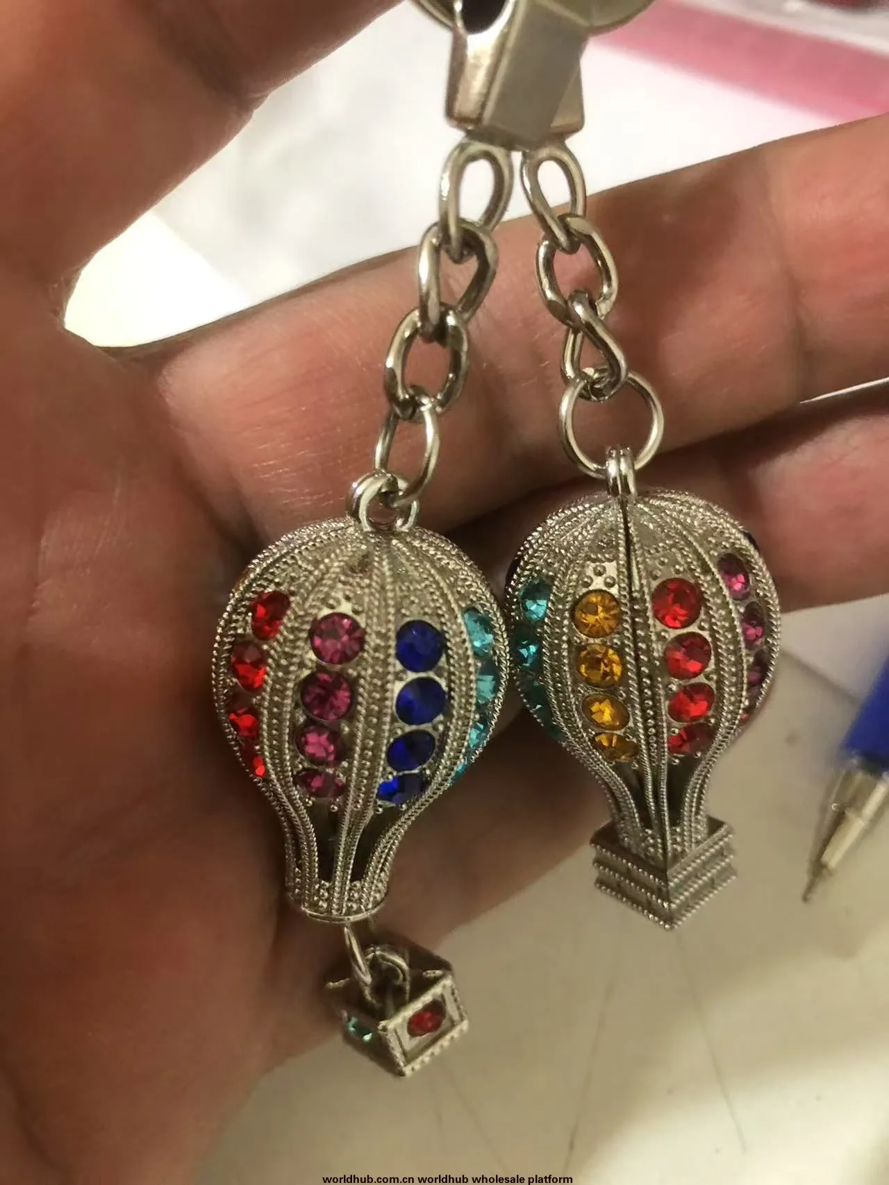 Drill hot air balloon custom keychain souvenirs for the Turkish market 2