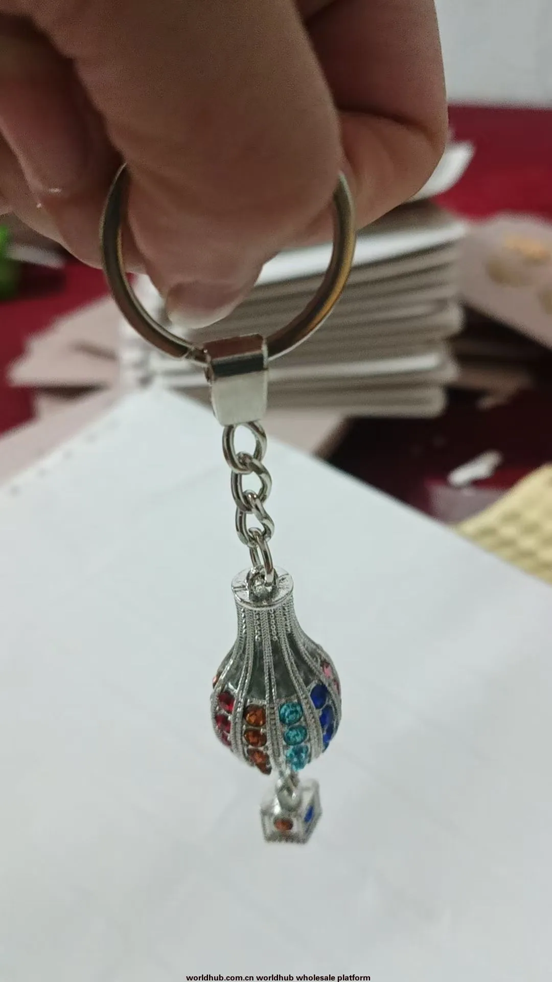Drill hot air balloon custom keychain souvenirs for the Turkish market 5