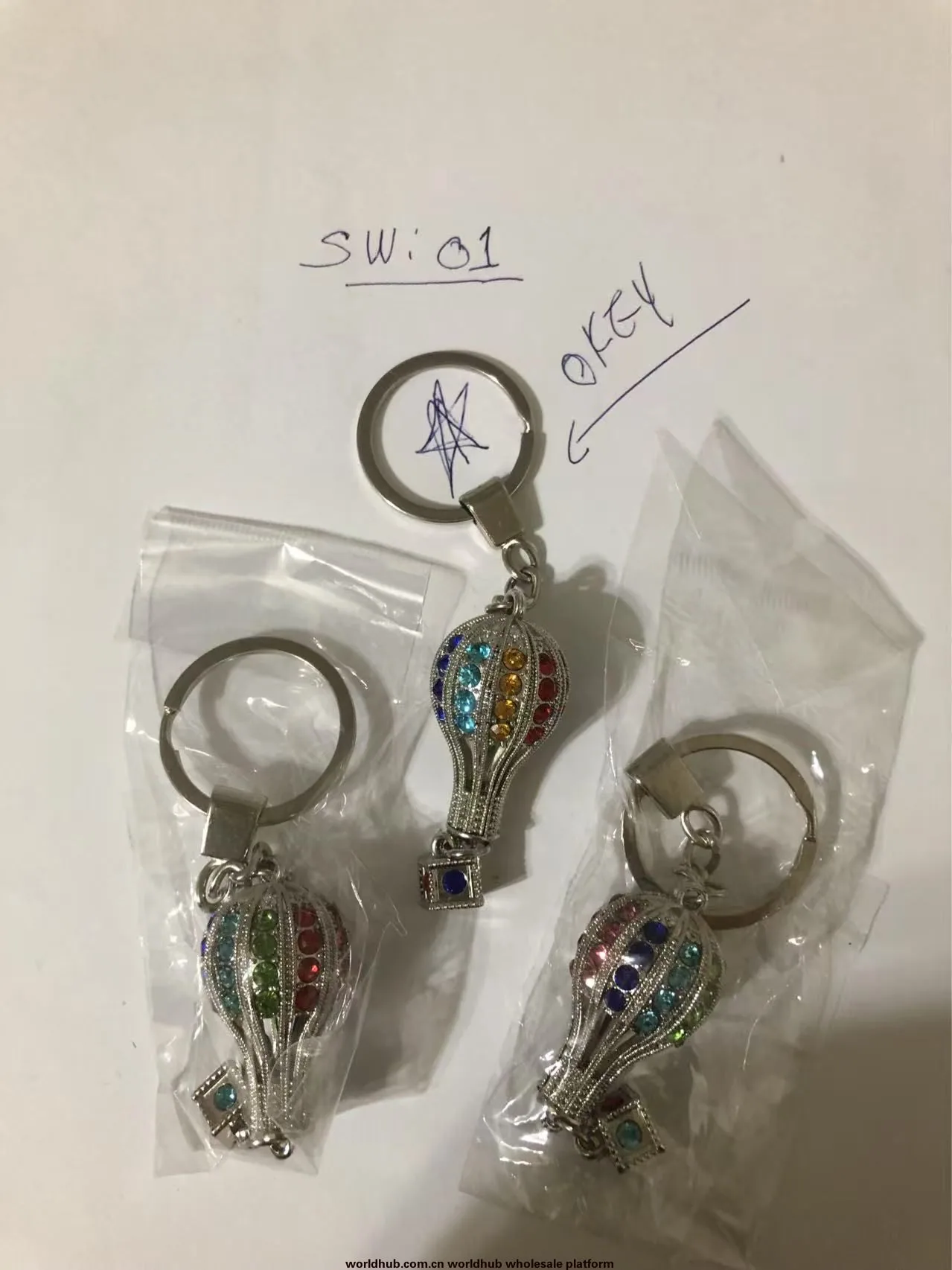 Drill hot air balloon custom keychain souvenirs for the Turkish market 3