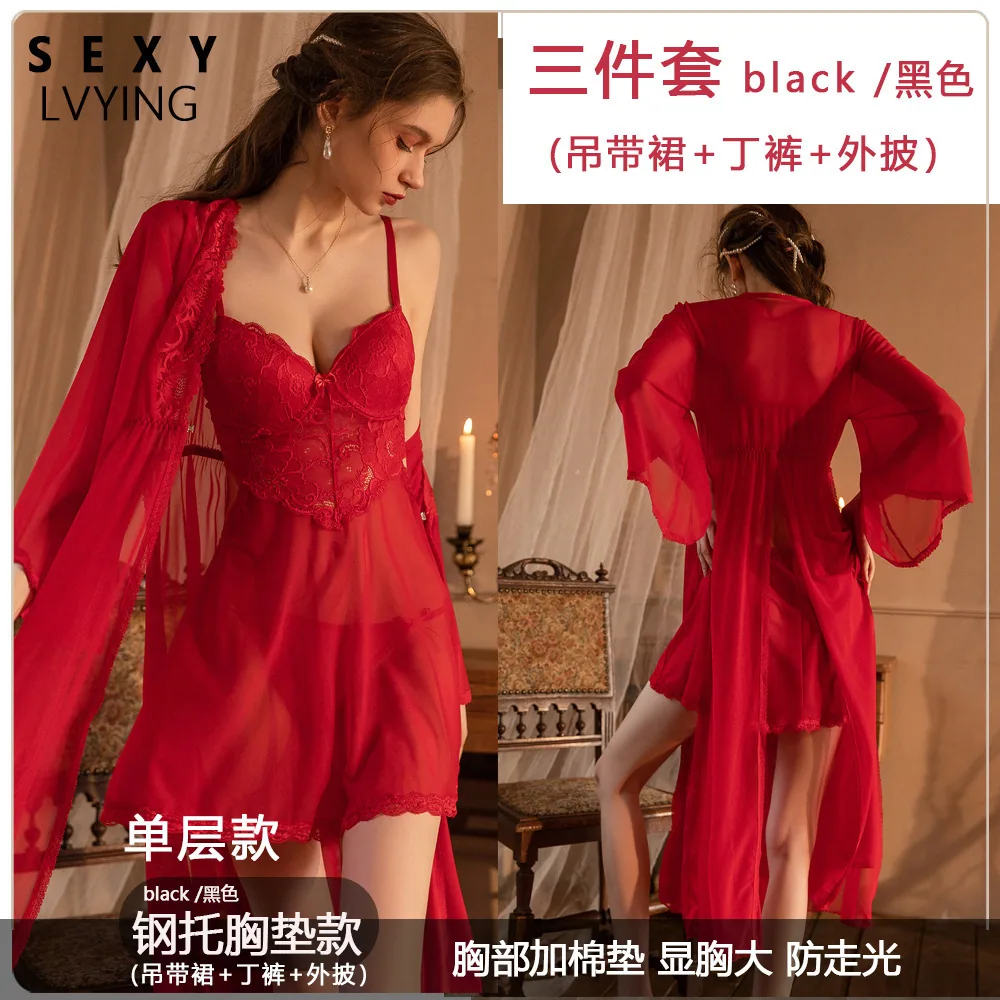 Harness Dessous Verführung Straps sexy Nachthemd Plus Size sexy Dessous Kleid Außenhandel Pyjamas 6