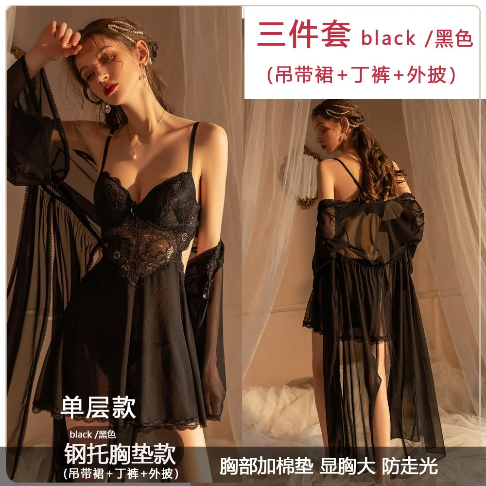 Harness Dessous Verführung Straps sexy Nachthemd Plus Size sexy Dessous Kleid Außenhandel Pyjamas 5