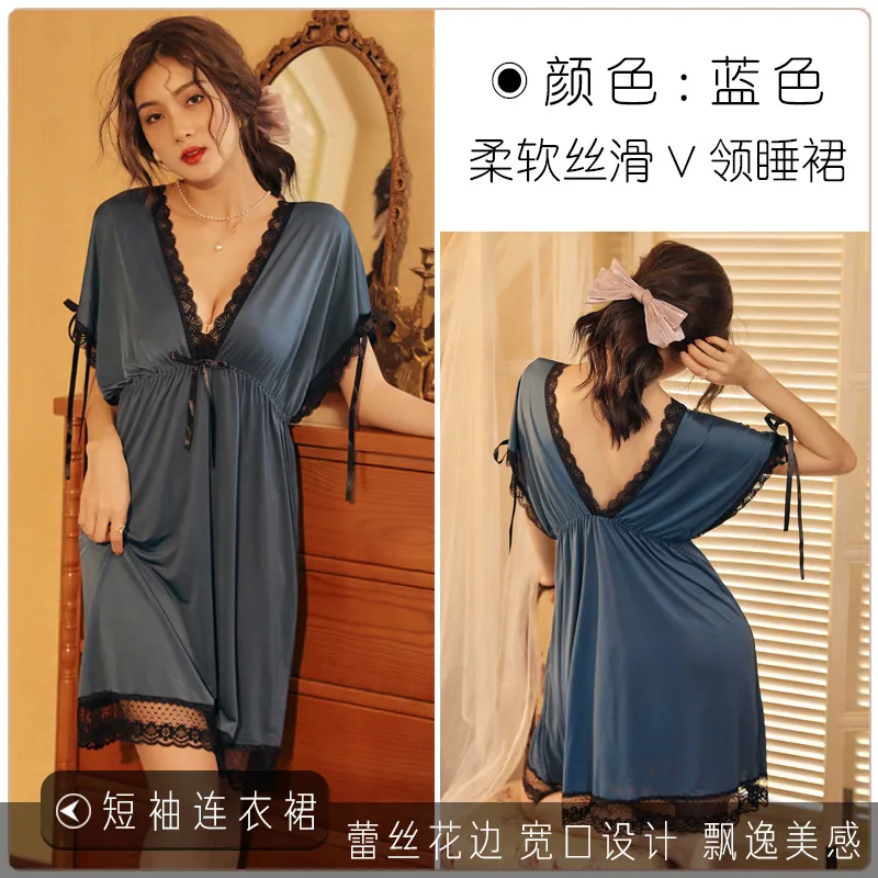 Pajamas, sex, sex, fun, plus size, temptation, pure desire, dress, flirting, women's clothing, cross-border wholesale, night con 6