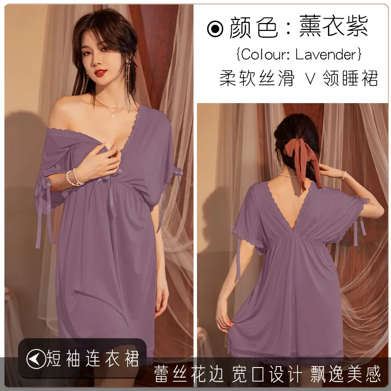 Pajamas, sex, sex, fun, plus size, temptation, pure desire, dress, flirting, women's clothing, cross-border wholesale, night con 9