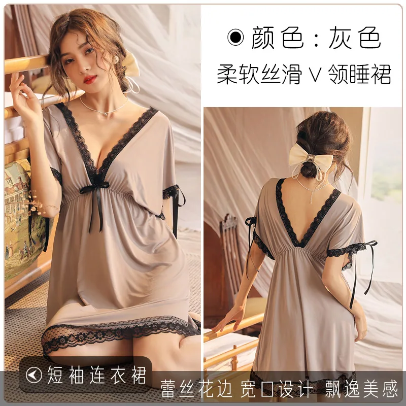 Pajamas, sex, sex, fun, plus size, temptation, pure desire, dress, flirting, women's clothing, cross-border wholesale, night con 5