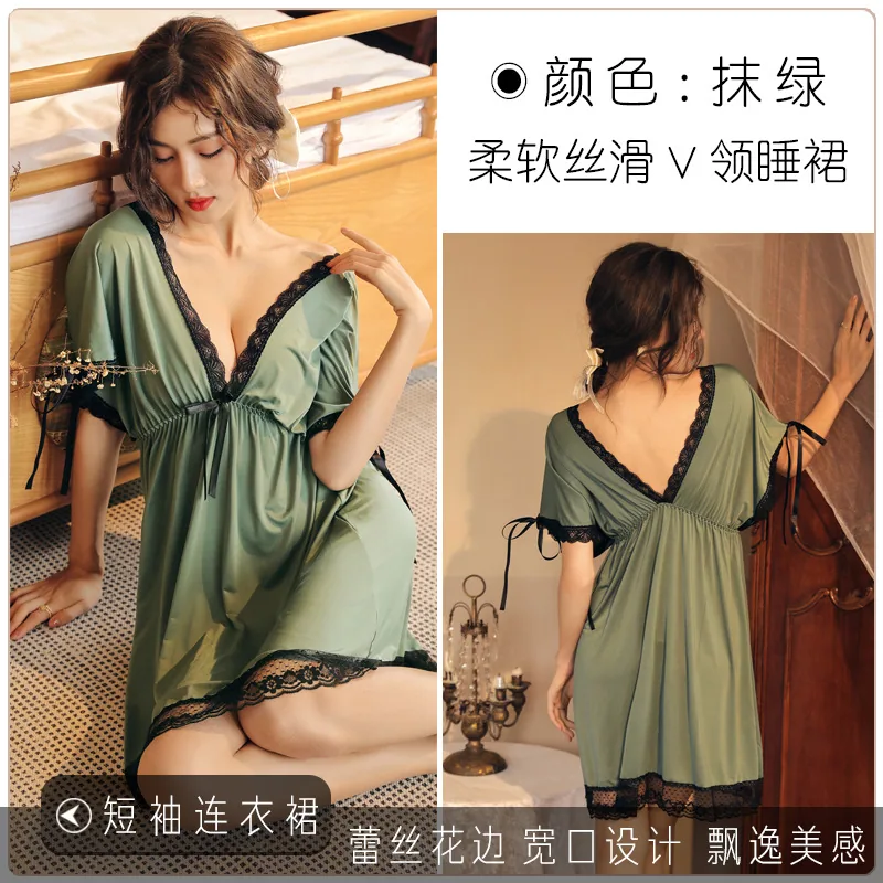 Pajamas, sex, sex, fun, plus size, temptation, pure desire, dress, flirting, women's clothing, cross-border wholesale, night con 7