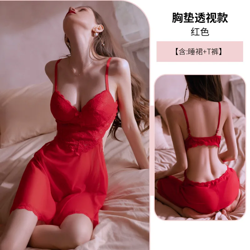 queenie erotic lingerie pure desire slip nightdress temptation plus size fat mm sexy lingerie uniform wholesale free of strip 7