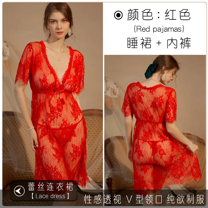 Adult clothes erotic temptation lingerienuity uniform pajamas maid clothes loungewear feminine nightdresses 3