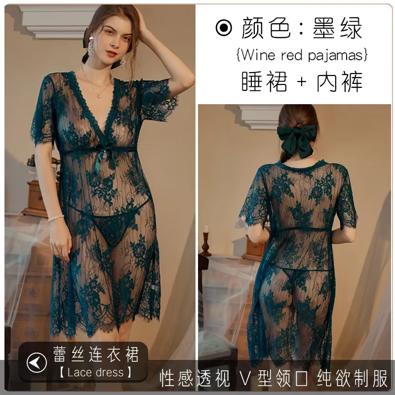 Adult clothes erotic temptation lingerienuity uniform pajamas maid clothes loungewear feminine nightdresses 6